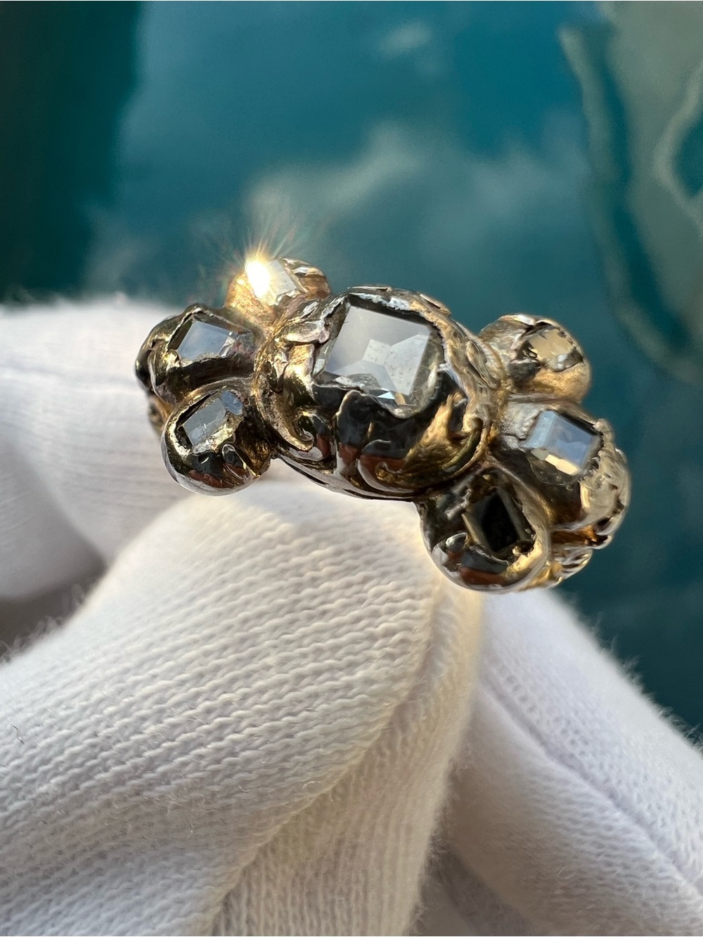 Antique Georgian Table Cut Diamond Ring